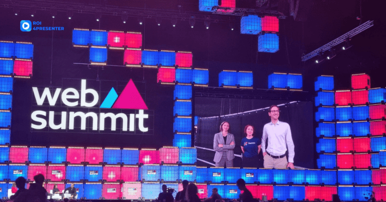 Photograph of Web Summit 2022 stage in Portugal