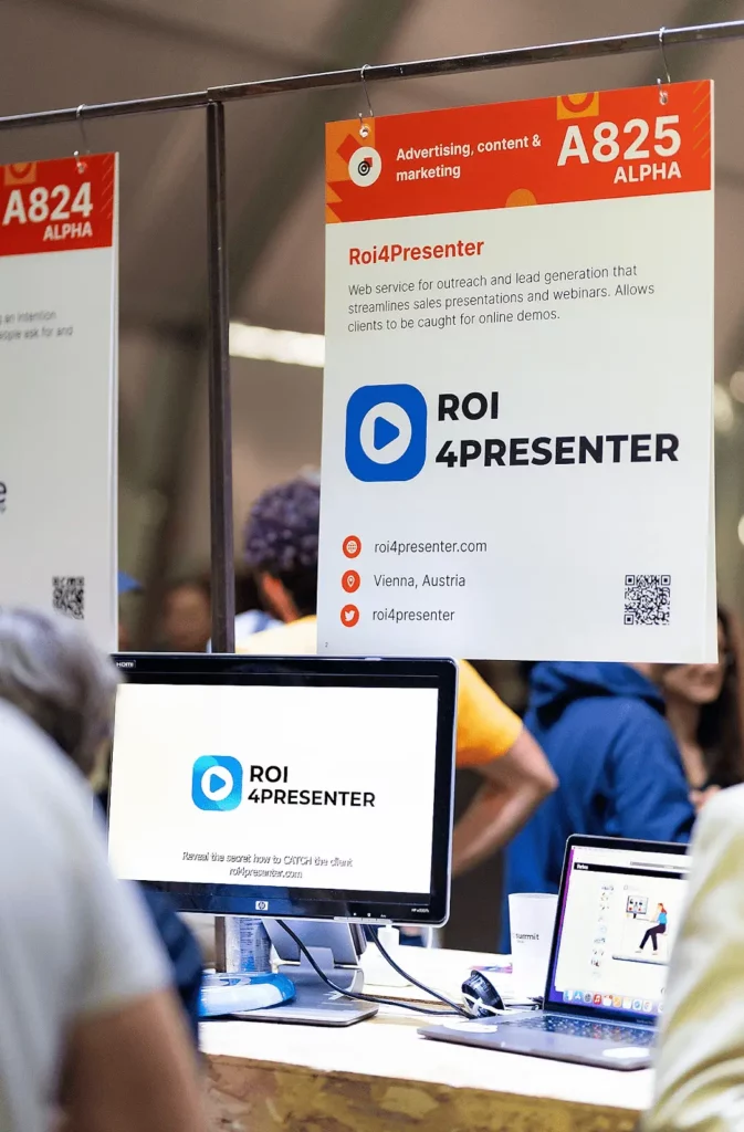 roi4presenter stand at web summit 2022