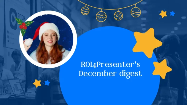 ROI4Presenter monthly digest