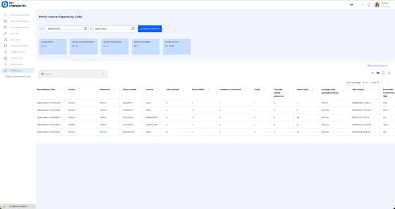 analytics settings