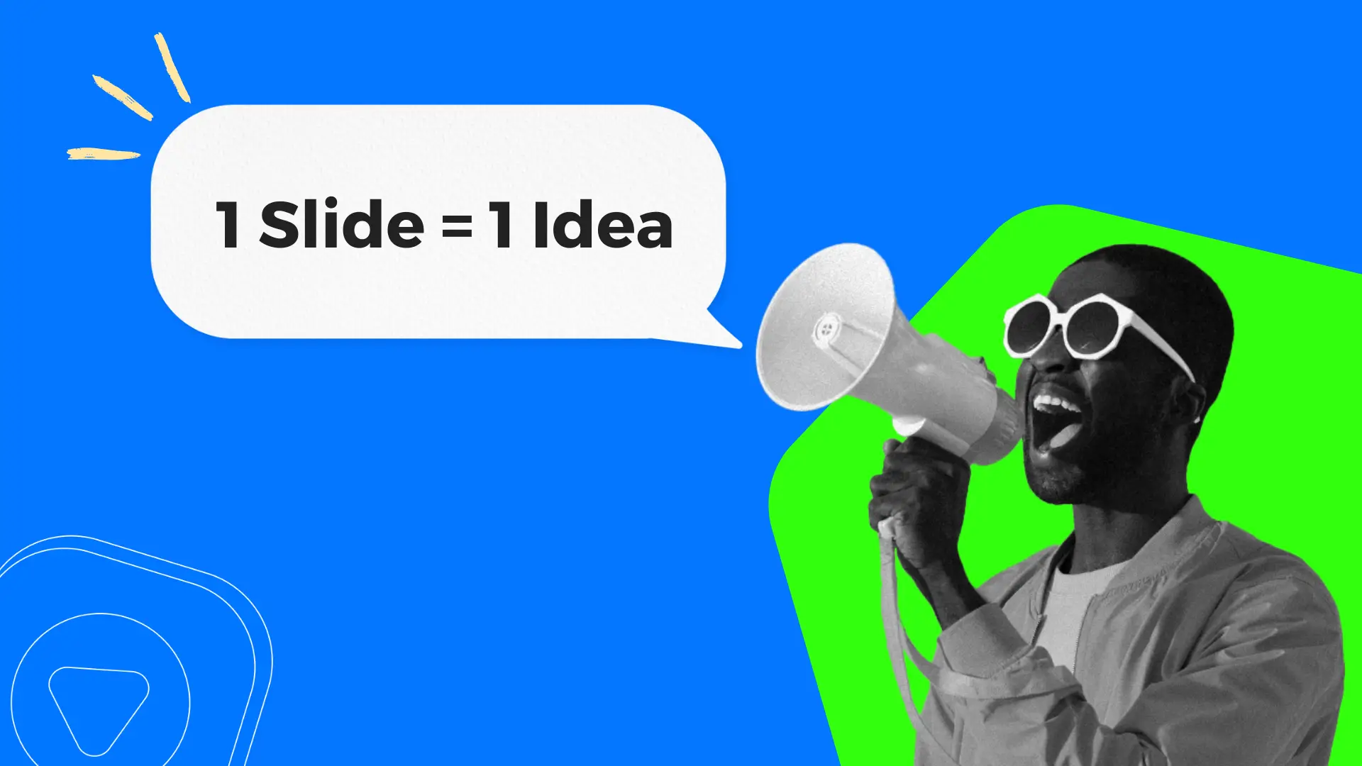 one slide one idea principle