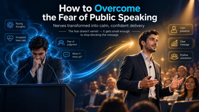 guide how to overcome the fear of public speaking