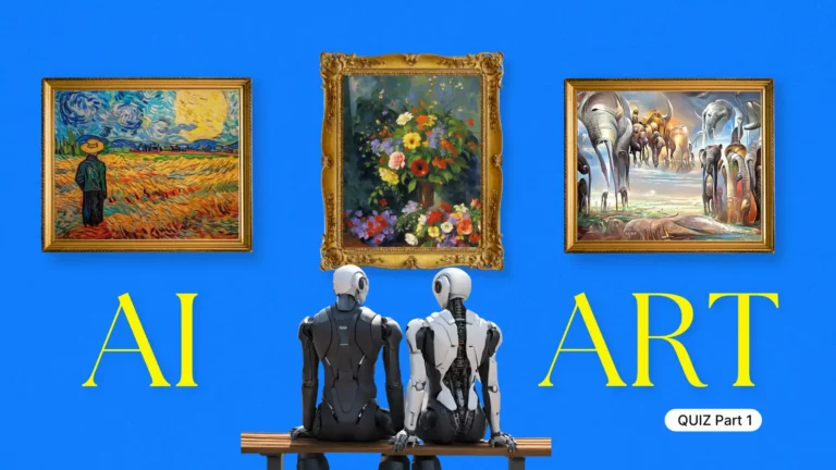 human art and ai art quizz