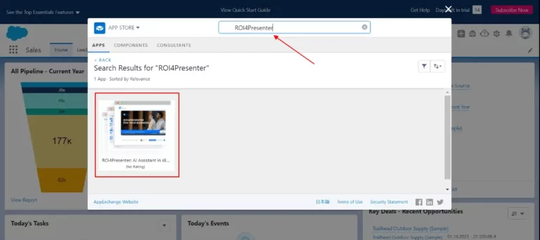 how to find pitch avatar in salesforce app store