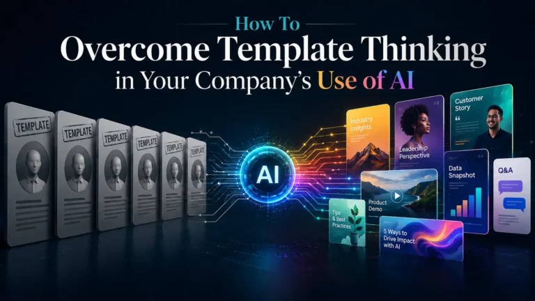 overcome template thinking in ai tools usage