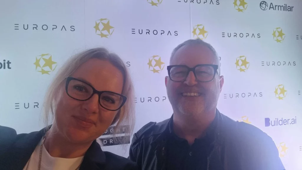 Victoria Abed and Mike Butcher at europas nomination