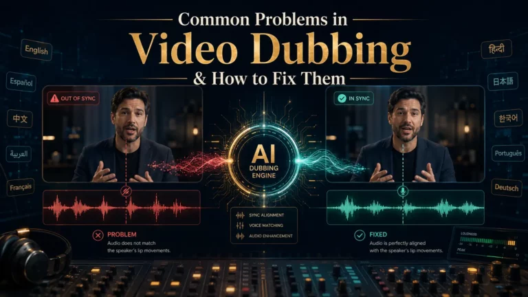 video dubbing problems and how to fix them