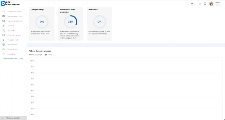 slides view report